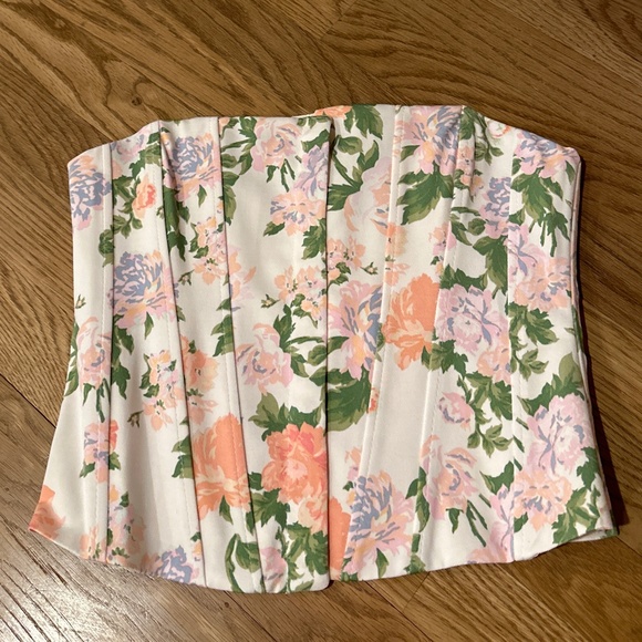 Zara Tops - ZARA  Brand New Floral Corset